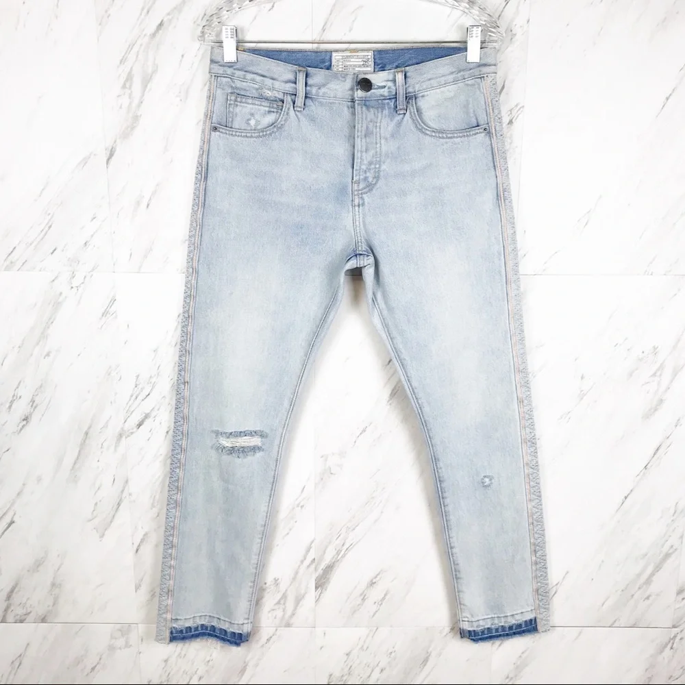 Current/Elliott‎ Slouchy Side Embroidery Skinny